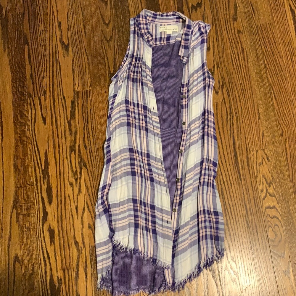Vintage Havana Buttondown tunic tank size Small